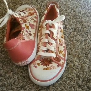 Womens 9 1/2 Coach flower shoes